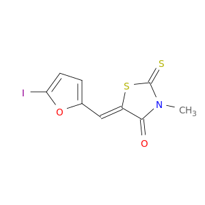 (5Z)-5-[(5-IODO-2-FURYL)METHYLENE]-3-METHYL-2-THIOXO-1,3-THIAZOLIDIN-4-ONE