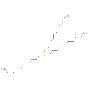 Phosphine sulfide, tris(decyl)-