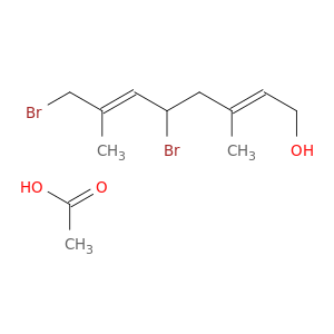 2,6-Octadien-1-ol, 5,8-dibromo-3,7-dimethyl-, acetate, (2E,6E)-