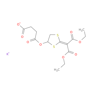 POTASSIUM 4-[[2-[BIS(ETHOXYCARBONYL)METHYLIDENE]-1,3-DITHIOLAN-4-YL]OXY]-4-OXO-BUTANOATE