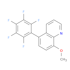 Quinoline, 8-methoxy-5-(2,3,4,5,6-pentafluorophenyl)-