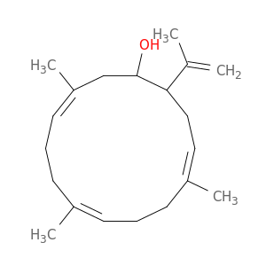 3,7,11-Cyclotetradecatrien-1-ol, 3,7,11-trimethyl-14-(1-methylethenyl)-