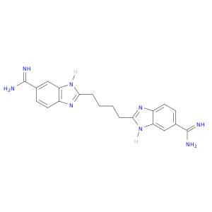 1H-Benzimidazole-6-carboximidamide,2,2'-(1,4-butanediyl)bis-