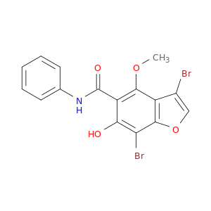 3,7-Dibromo-6-hydroxy-4-methoxy-N-phenylbenzofuran-5-carboxamide