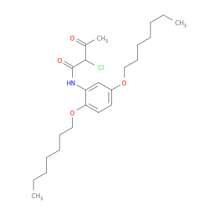 Butanamide, N-[2,5-bis(heptyloxy)phenyl]-2-chloro-3-oxo-