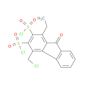 9H-Fluorene-2,3-disulfonyl dichloride, (chloromethyl)ethyl-9-oxo-
