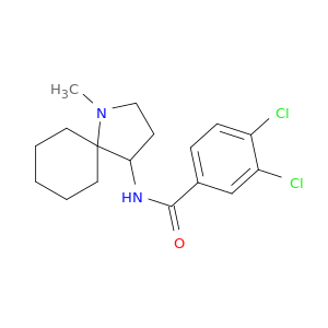 Benzamide, 3,4-dichloro-N-(1-methyl-1-azaspiro[4.5]dec-4-yl)-