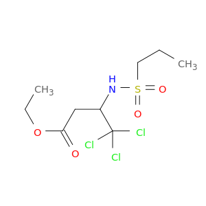 Butanoic acid, 4,4,4-trichloro-3-[(propylsulfonyl)amino]-, ethyl ester