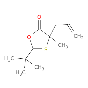 1,3-Oxathiolan-5-one, 2-(1,1-dimethylethyl)-4-methyl-4-(2-propenyl)-