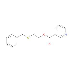 3-Pyridinecarboxylicacid, 2-[(phenylmethyl)thio]ethyl ester
