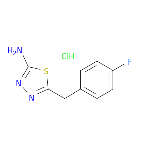 5-[(4-Fluorophenyl)methyl]-1,3,4-thiadiazol-2-amine hydrochloride