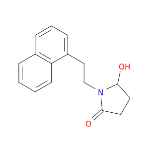 2-Pyrrolidinone, 5-hydroxy-1-[2-(1-naphthalenyl)ethyl]-