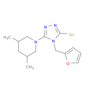5-(3,5-Dimethylpiperidin-1-yl)-4-(furan-2-ylmethyl)-4H-1,2,4-triazole-3-thiol