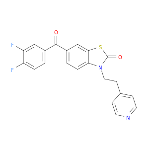 2(3H)-Benzothiazolone, 6-(3,4-difluorobenzoyl)-3-[2-(4-pyridinyl)ethyl]-
