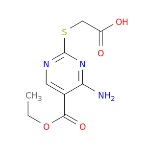 5-Pyrimidinecarboxylicacid, 4-amino-2-[(carboxymethyl)thio]-, 5-ethyl ester