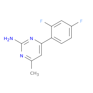4-METHYL-6-(2,4-DIFLUOROPHENYL)PYRIMIDIN-2-AMINE