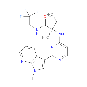 (R)-2-((2-(1H-吡咯并[2,3-b]吡啶-3-基)嘧啶-4-基)氨基)-2-甲基-N-(2,2,2-三氟乙基)丁酰胺