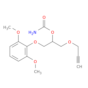 2-Propanol,1-(2,6-dimethoxyphenoxy)-3-(2-propyn-1-yloxy)-, 2-carbamate