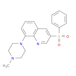 Quinoline, 8-(4-methyl-1-piperazinyl)-3-(phenylsulfonyl)-