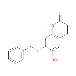 2H-1-Benzopyran-2-one, 3,4-dihydro-6-hydroxy-7-(phenylmethoxy)-