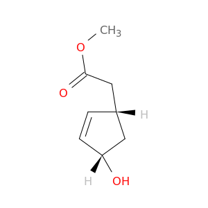 2-Cyclopentene-1-aceticacid, 4-hydroxy-, methyl ester, (1S,4S)-