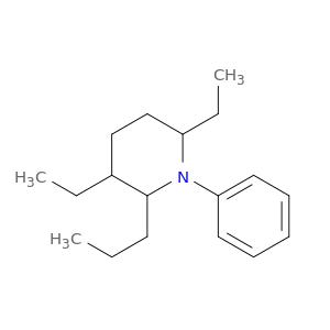 Piperidine, 3,6-diethyl-1-phenyl-2-propyl-