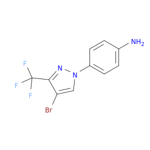 4-[4-Bromo-3-(trifluoromethyl)-1H-pyrazol-1-yl]aniline