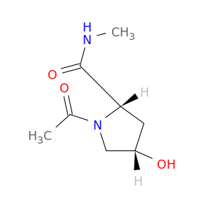 2-Pyrrolidinecarboxamide, 1-acetyl-4-hydroxy-N-methyl-, (2S,4S)-