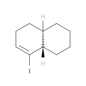 Naphthalene, 1,2,3,4,4a,5,6,8a-octahydro-8-iodo-, trans-