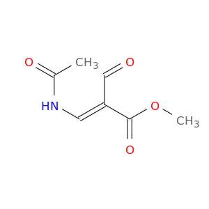 2-Propenoic acid, 3-(acetylamino)-2-formyl-, methyl ester, (E)-