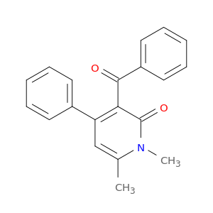 2(1H)-Pyridinone, 3-benzoyl-1,6-dimethyl-4-phenyl-