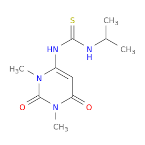 Thiourea,N-(1-methylethyl)-N'-(1,2,3,6-tetrahydro-1,3-dimethyl-2,6-dioxo-4-pyrimidinyl)-