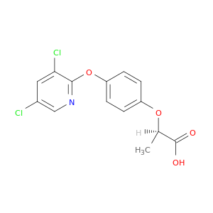 Propanoic acid, 2-[4-[(3,5-dichloro-2-pyridinyl)oxy]phenoxy]-, (R)-