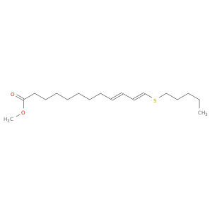 9,11-Dodecadienoic acid, 12-(pentylthio)-, methyl ester, (E,E)-