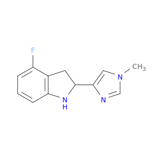 1H-Indole, 4-fluoro-2,3-dihydro-2-(1-methyl-1H-imidazol-4-yl)-