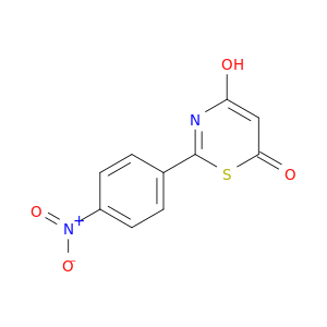 6H-1,3-Thiazin-6-one, 4-hydroxy-2-(4-nitrophenyl)-