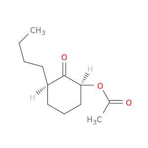 Cyclohexanone, 2-(acetyloxy)-6-butyl-, cis-