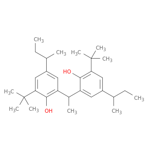 2,2'-乙基丙烯[6-(1,1-二甲基乙基)-4-(1-甲基丙基)苯酚]