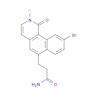 Benz[h]isoquinoline-6-propanamide, 9-bromo-1,2-dihydro-1-oxo-