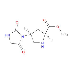 Methyl (2S,4S)-4-(2,5-dioxoimidazolidin-1-yl)pyrrolidine-2-carboxylate