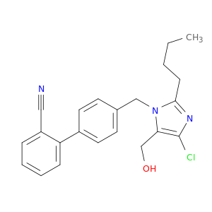 4'-[2-丁基-4-氯-5-(羟甲基)-1H-咪唑-1-基]甲基][1,1'-BIPENYL]-2-腈