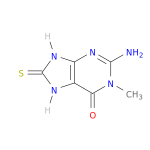 6H-Purin-6-one, 2-amino-1,7,8,9-tetrahydro-1-methyl-8-thioxo-