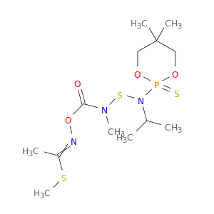 Ethanimidothioic acid,N-[[[[[(5,5-dimethyl-2-sulfido-1,3,2-dioxaphosphorinan-2-yl)(1-methylethyl)amino]thio]methylamino]carbonyl]oxy]-,methyl ester (9CI)