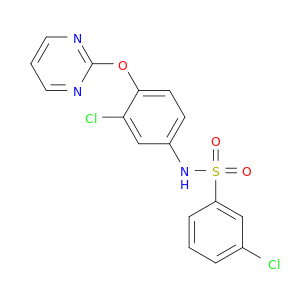 Benzenesulfonamide, 3-chloro-N-[3-chloro-4-(2-pyrimidinyloxy)phenyl]-