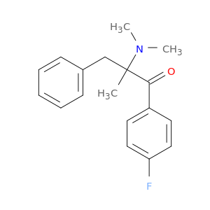1-Propanone, 2-(dimethylamino)-1-(4-fluorophenyl)-2-methyl-3-phenyl-