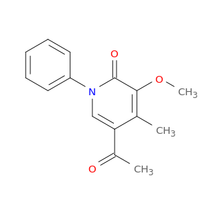 2(1H)-Pyridinone, 5-acetyl-3-methoxy-4-methyl-1-phenyl-