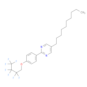 Pyrimidine, 5-decyl-2-[4-(2,2,3,3,4,4,4-heptafluorobutoxy)phenyl]-