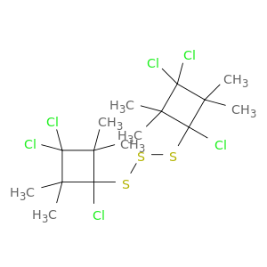Trisulfide, bis(1,3,3-trichloro-2,2,4,4-tetramethylcyclobutyl)
