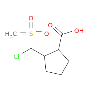 Cyclopentanecarboxylic acid, 2-[chloro(methylsulfonyl)methyl]-