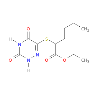 ethyl 2-[(3,5-dioxo-2H-1,2,4-triazin-6-yl)sulfanyl]hexanoate